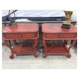 2 SAVAVEIH ALAIA ONE DRAWER KNIGHT STANDS