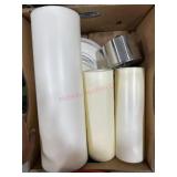 3 led candles & dinnerware set