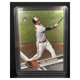 2017 Topps chrome Trey Mancini rookie card