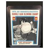 1976 joe garagiola bubble gum champ