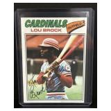 1977 topps vintage lou brock