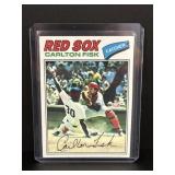1977 topps carlton fisk