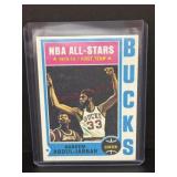 1974 Topps Kareem Abdul Jabbar