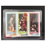 1980 topps larry Bird, Julius Irving, Magic