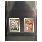 Topps micro Joe Carter and Barry Larkin