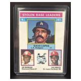 1976 Topps Dave lopes. Joe Morgan. Lou Brock