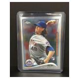 2014 Topps chrome Jacob DeGrom rookie card