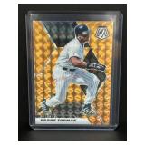 2021 panini frank thomas orange mosaic prizm