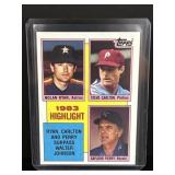 1984 topps nolan ryan, steve carlton, gaylord