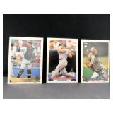 1993 topps Fisk, Rodriguez, Glavine