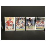 1992 upper deck sanders. Griffey. Fisk. Johnson