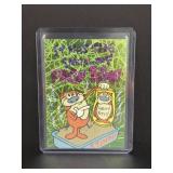 Vintage 1993 Topps ren and stimpy prizm