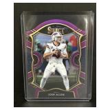 2021 panini Josh Allen die cut prizm