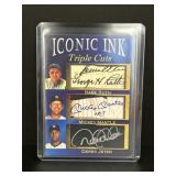 Iconic ink mantle ruth jeter with facsimile autos