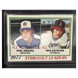 1978 Topps vintage Nolan Ryan and Phil Niekro