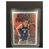 1996 Topps chrome Jason Kidd sticky fingers