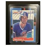 1988 donruss mark grace rated rookie