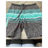 ZeroXposur Men's Striped Swim Trunks
