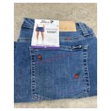 Women's Clean Hem Denim Shorts, Size 16