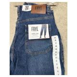 Frye Medium Wash Barrel Jeans