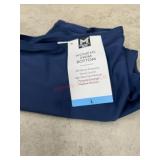 Women's Navy High-Waist Swim Bottom