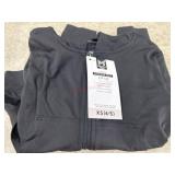 Girls' Black Zip-Up Jacket, XS (4/5)