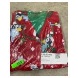 Red Holiday-Themed Pajama Set, Size M