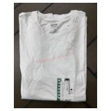 Women's White Crewneck Short Sleeve Tee, 3XL