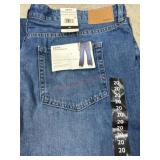 High-Rise Wide-Leg Denim Jeans, Size 20