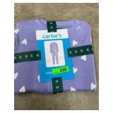 Purple Heart Patterned 5T Cotton Pajamas