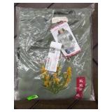 Green Pullover Sweatshirt with Floral Design