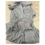 XL Gray Two-Piece Women's Loungewear Set