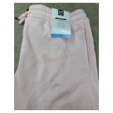 Women's Light Pink Lounge Shorts, Size L