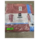 Pink Short-Sleeve Knit Dress, Size L