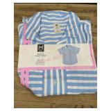 Striped Tencel Camp Shirt, Size Small