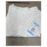 White Womenï¿½s Long-Sleeve Shirt, Size Large