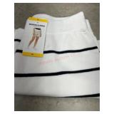 Scotch & Soda White Striped Knit Shorts, Size M
