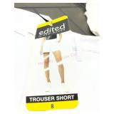 White Trouser Shorts, Size 8