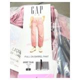 Gap Pink Pull-On Barrel Pants, Size S