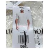 Men's White Short-Sleeve Polo Shirt, Size Small