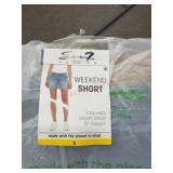 Fray Hem Denim Shorts, 5-Inch Inseam