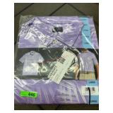 Purple Performance Golf Polo Shirt, Large