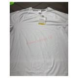 White Short-Sleeve Active Tee, Size M