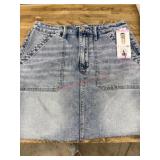 Light Wash Denim Mini Skirt