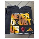 Black Indiana Hoosiers 2023 Champions T-Shirt