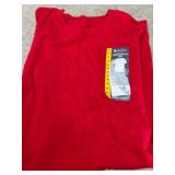 Red Crew Neck Tee Shirt, Size Medium