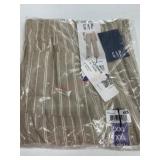 Beige and White Striped Pants, Size XXL