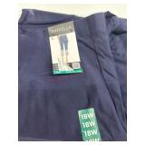 Rafaella Pintuck Crop Pants, Size 18W