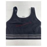 Large Black Ribbed Tank Top