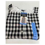 Black and White Plaid Linen Tank Top